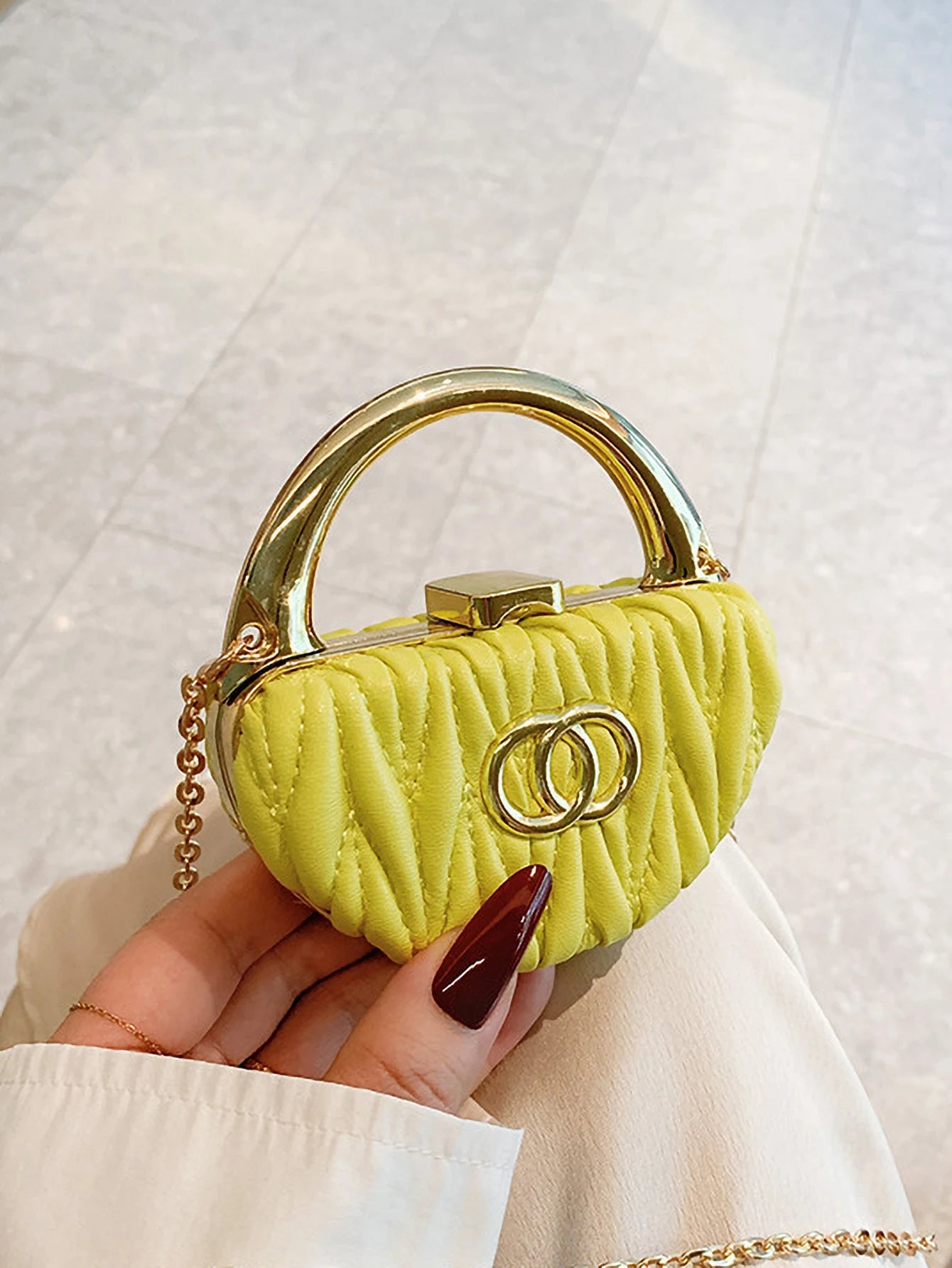 Mini Chain Mouth Red Envelope Small Fragrant Wind Diagonal Shoulder Bag