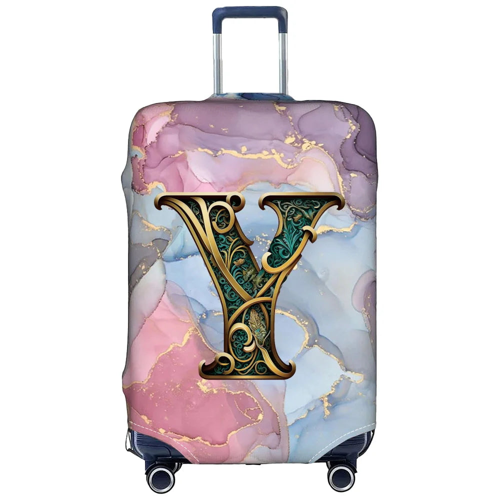 Luggage Cover Stretch Fabric Suitcase Protector Case Graphic Series Baggage Dust Case Cover Suitable 18-32 Inch Suitcase