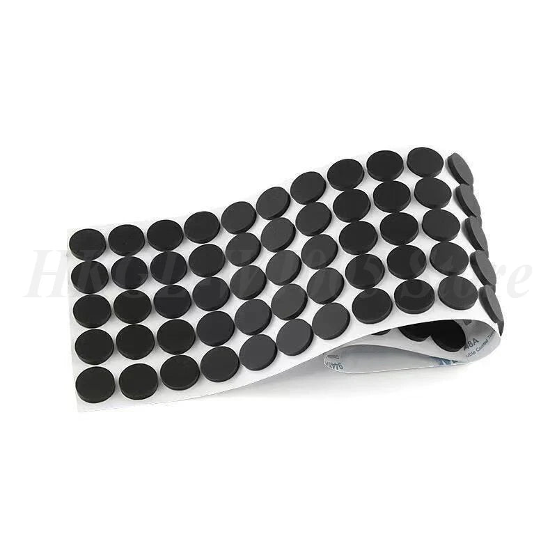 Black Self Adhesive Silicone Rubber Feet Pad Furniture Foot Pad Round Anti Slip Pad for Laptop Keyboard/Furniture Dia 5-30mm