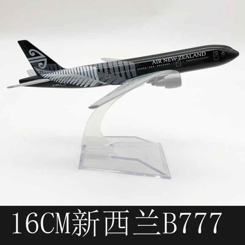 16CM 1/400 Diecast Alloy B777  Airplane Model Toy Plane Collected Gift Series Static aircraft model for Collectible Display