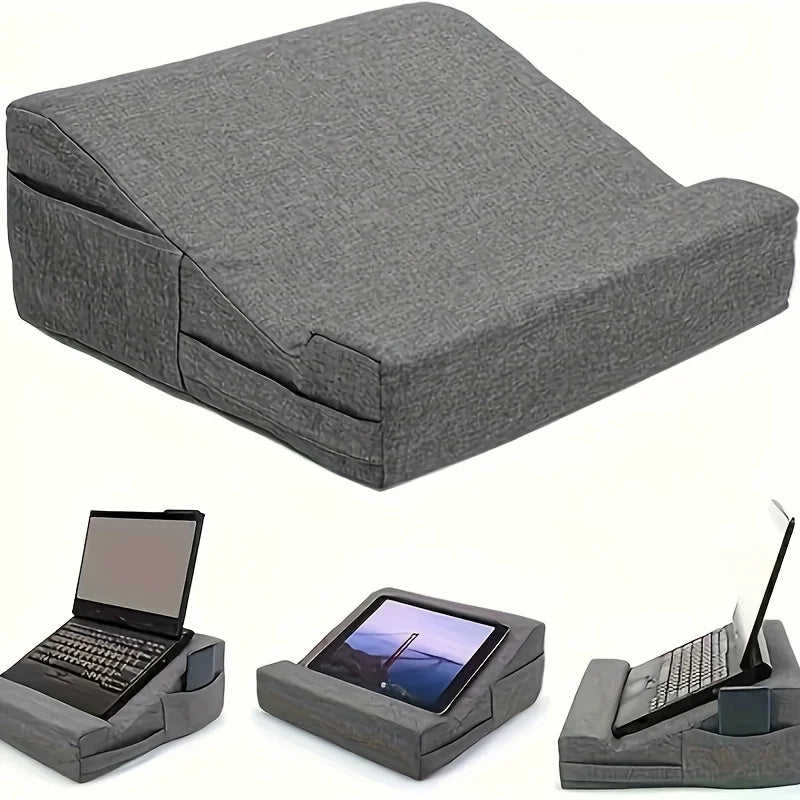 1 Piece Durable Polyester Adjustable Angle Tablet Pillow Stand For Bed Comfortable Cushion Holder For Reading Video Watching