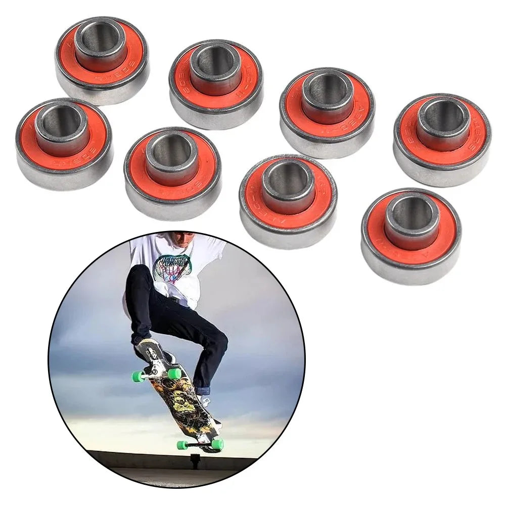 608-2RS Long Plate Integrated Bearing Long Hoverboard Skateboard ABEC-11 High Speed Silent Speed Bearings Cycling Accessories