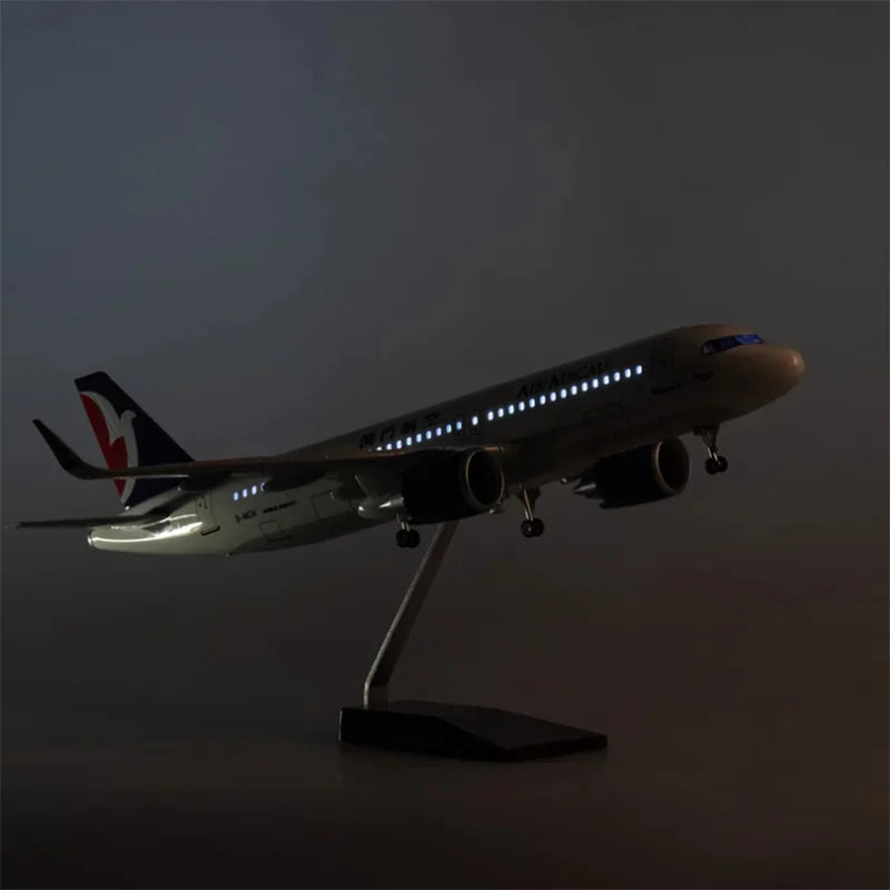 47cm Model Airplanes A320NEO Series 1/80 Scale Aircraft Resin Toy Planes Aviation Miniature Souvenir Plane Toy Christmas Gifts