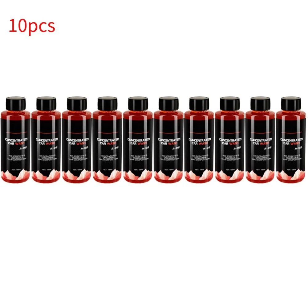 100ml Car Cleaning Foam Large Capacity High Concentration Super Foam Car Wash Liquid Auto Washing Shampoo Foam 1/2/3/4/5/10pcs