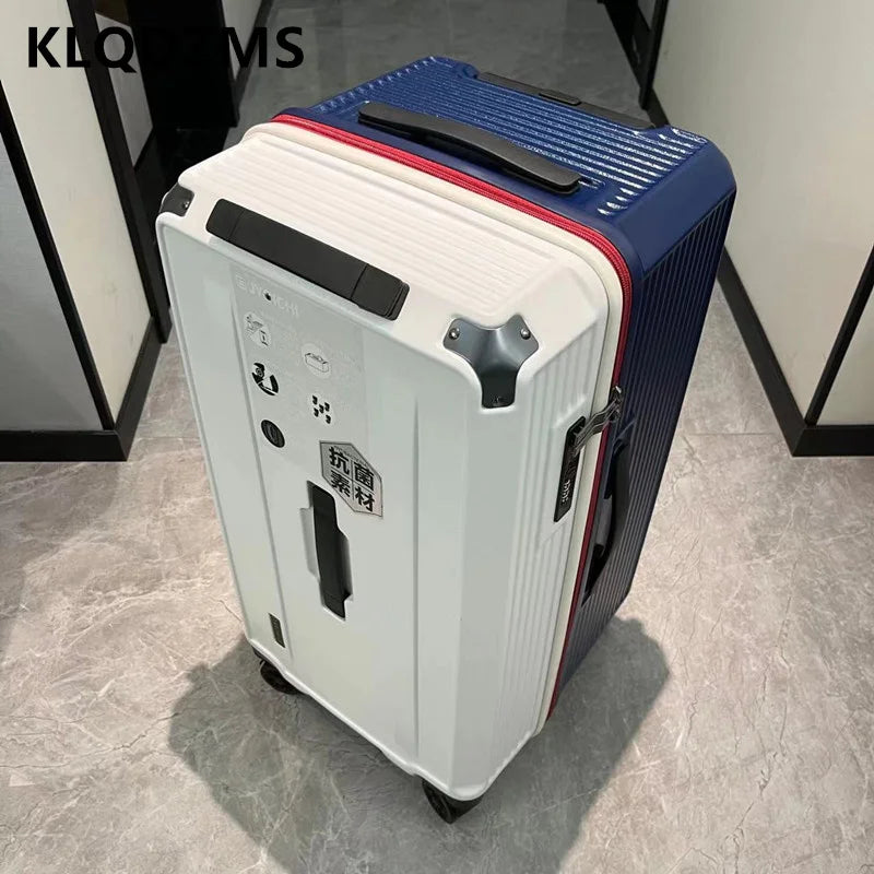 KLQDZMS High-quality Suitcase Large-capacity PC Trolley Case Women Boarding Box Family Travel Essentials Rolling Luggage Bag