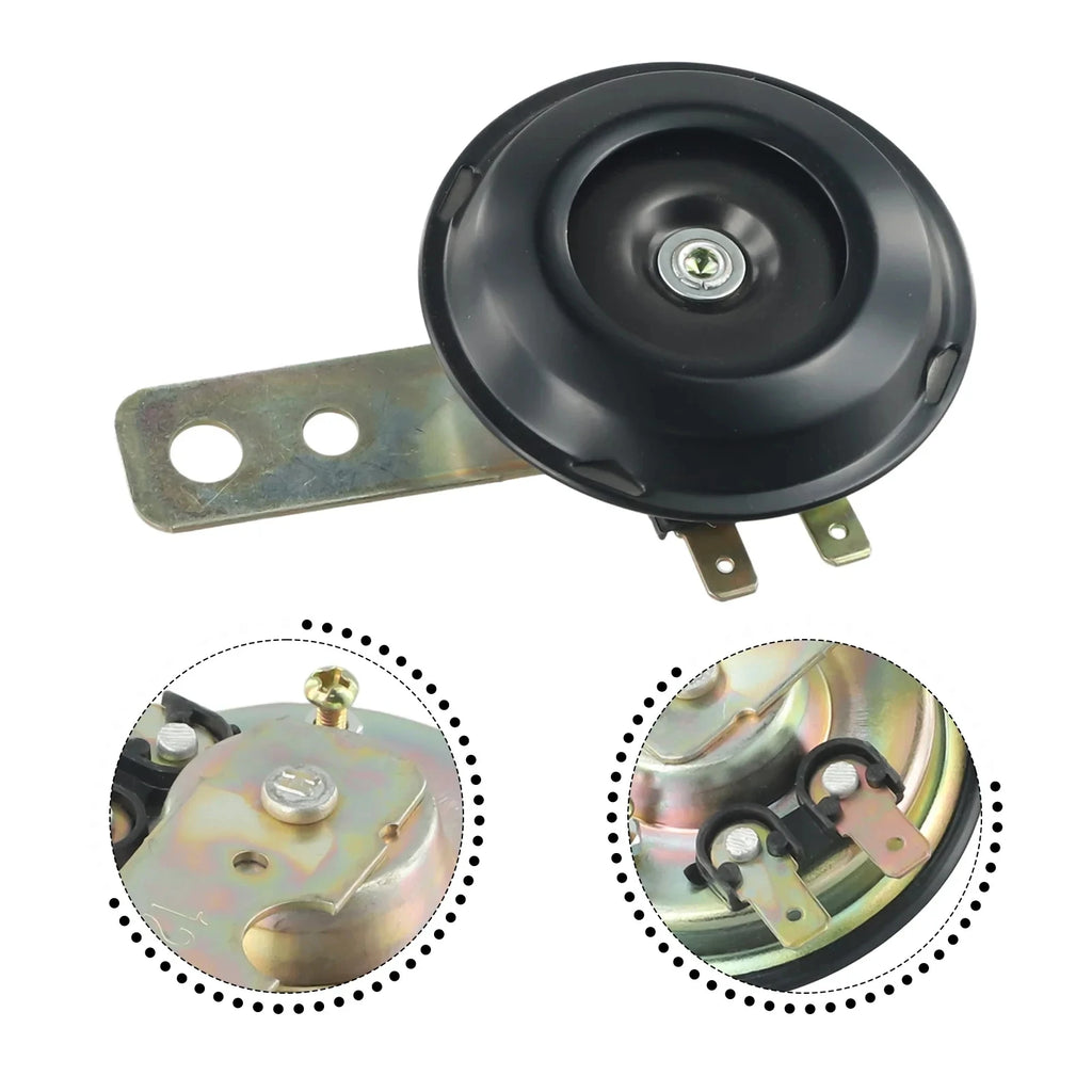 Motorcycle Electric Horn Kit Universal Waterproof Round Loud Horn Speakers 6V Horn 1.5A 105db Signal For Motorcycle Accessories
