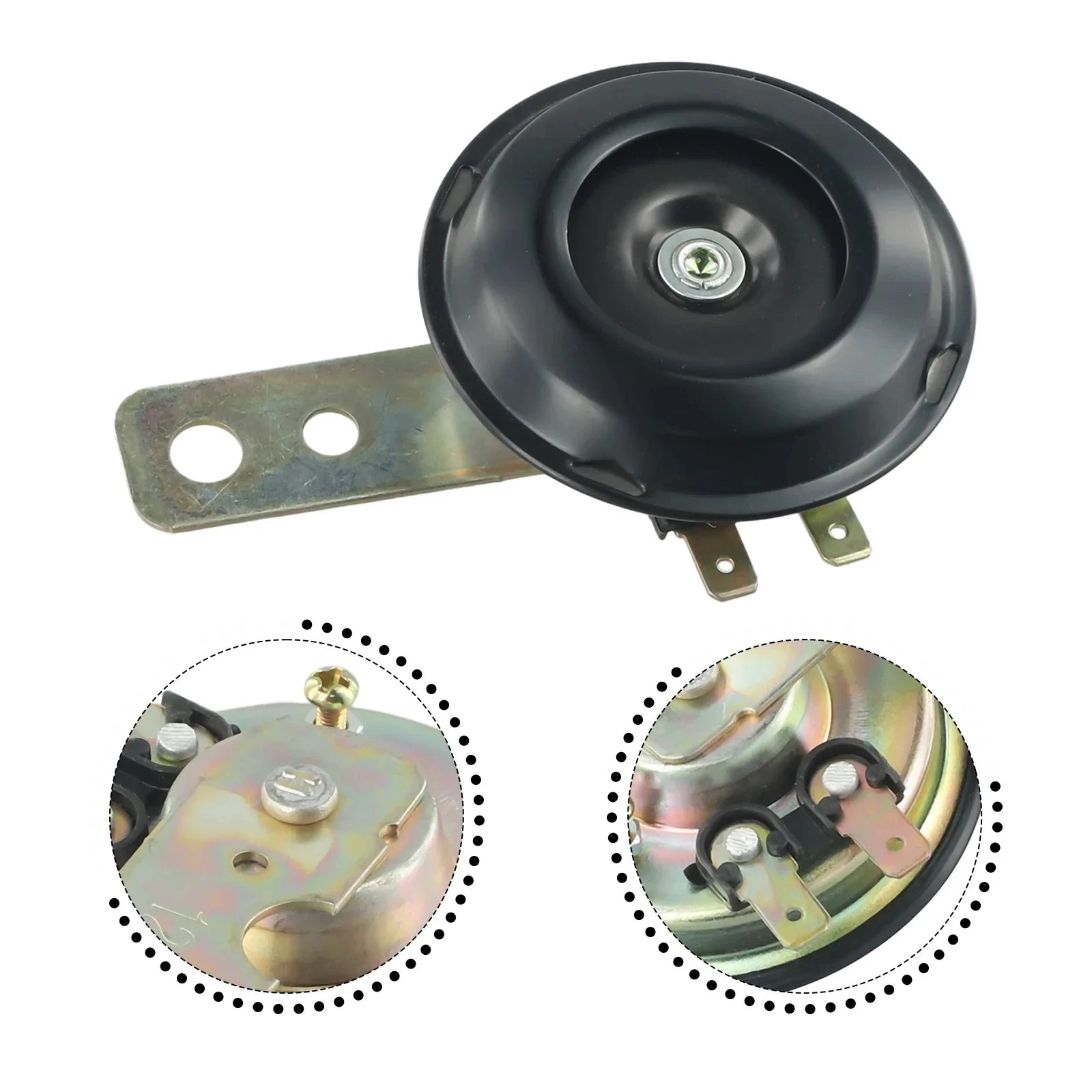 Motorcycle Electric Horn Kit Universal Waterproof Round Loud Horn Speakers 6V Horn 1.5A 105db Signal For Motorcycle Accessories