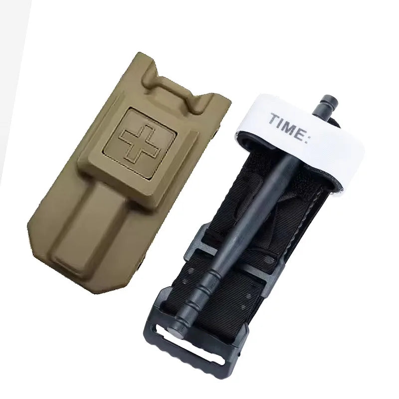 Outdoor Emergency Cat Tourniquet Storage Bag - MOLLE Medical Case for Blood Control