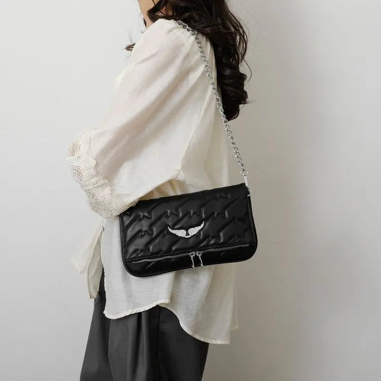 Chic Elegant Diaper Bags For Women Vintage Leather Messenger Bag Designer Crossbody Bag Simple Large Capacity Shoulder Bag