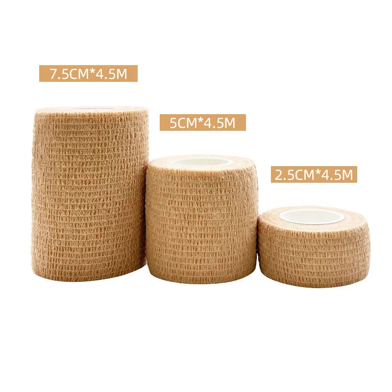 15pcs 2.5/5/7.5cm Colorful Sports Self Adhesive Elastic Breathable Sports Wrap Tape For Knee Pads Finger Ankle Aid Kit Pet Tool