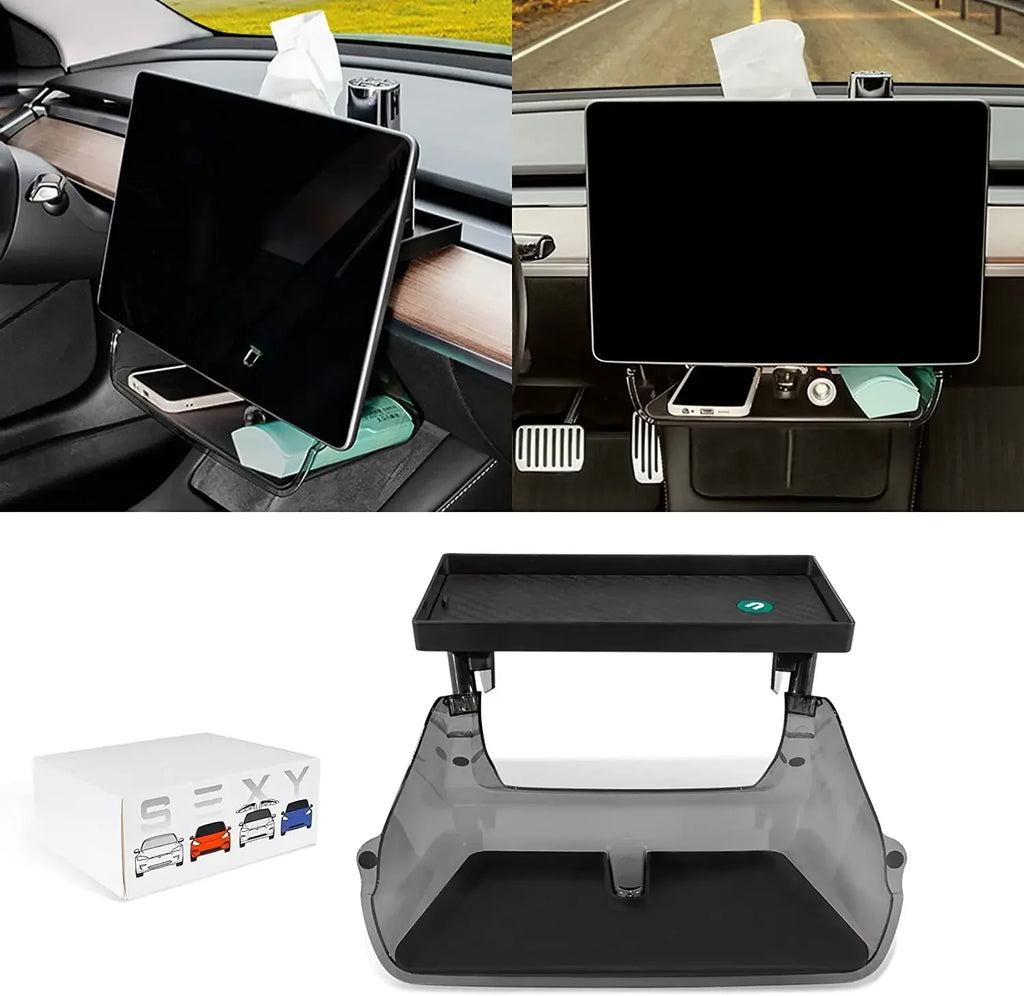 Center Console Organizer For Tesla Model Y Model 3 Highland/ Juniper 2019-2025  under screen storage box Behind Screen Storage