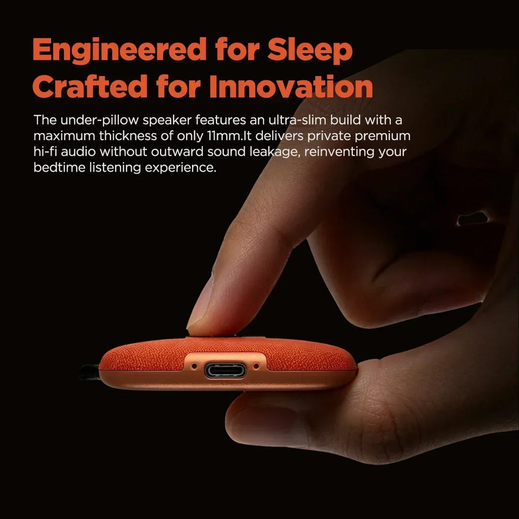 HTC WS01 Pillow Speaker for Sleeping: Ultra-Thin Bluetooth Speaker, Under Pillow Speaker, Sleeping Speaker Ultra-Light Portable