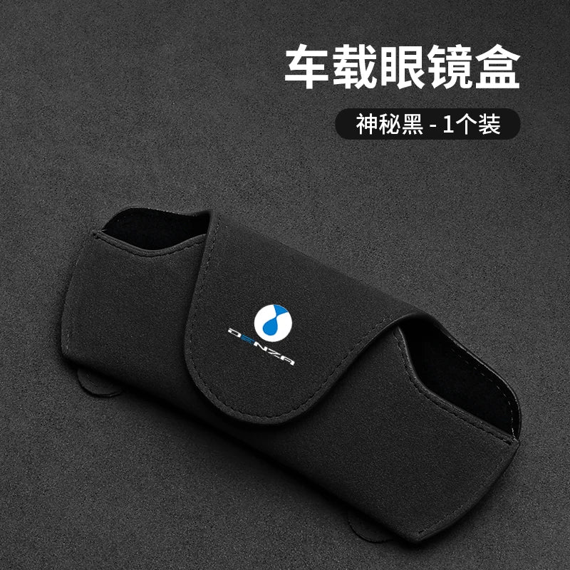 Car glasses storage box For DENZA N9 D9/N7/8 X Z9 GT Suede sunshade glasses clip