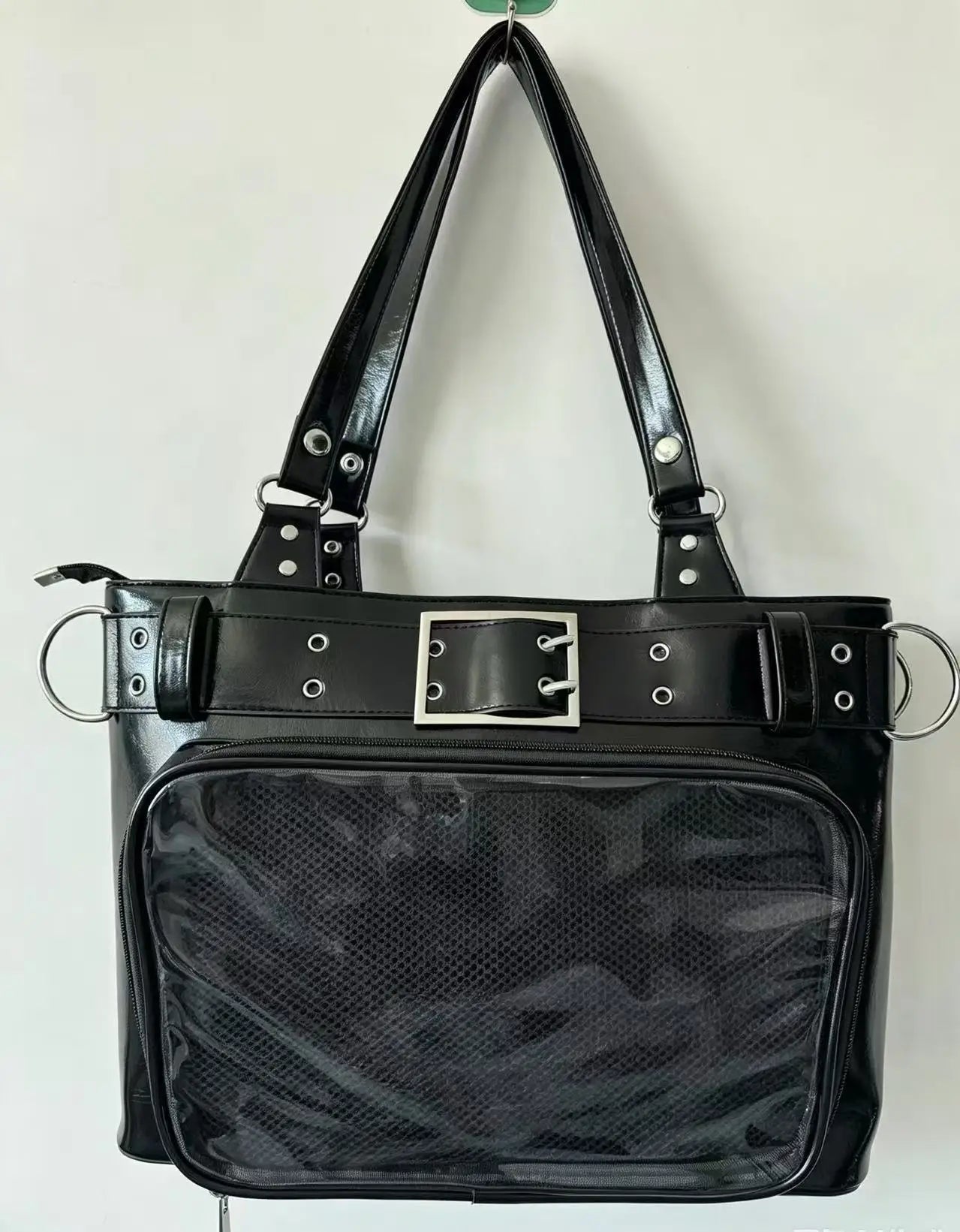 1pc Hidden Pocket Handbag Fashionable Girl Pain Bag Multi-purpose Household Storage Handbag