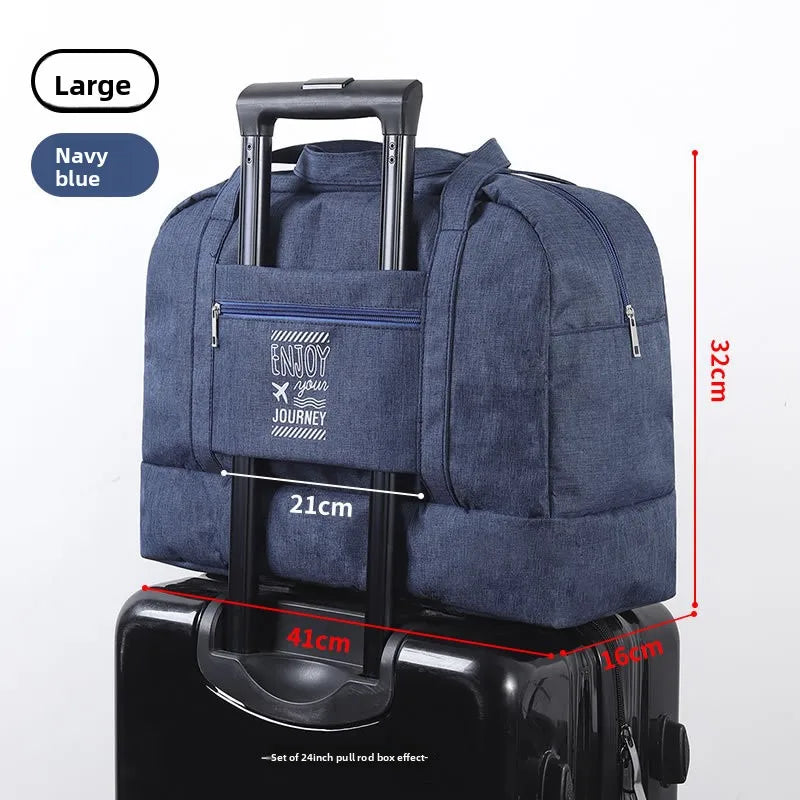 Double-Layer Waterproof Travel Bag for Gym & Swimming -Portable Handheld Dry/Wet Separation Cosmetic Toiletry Storage Unisex Bag