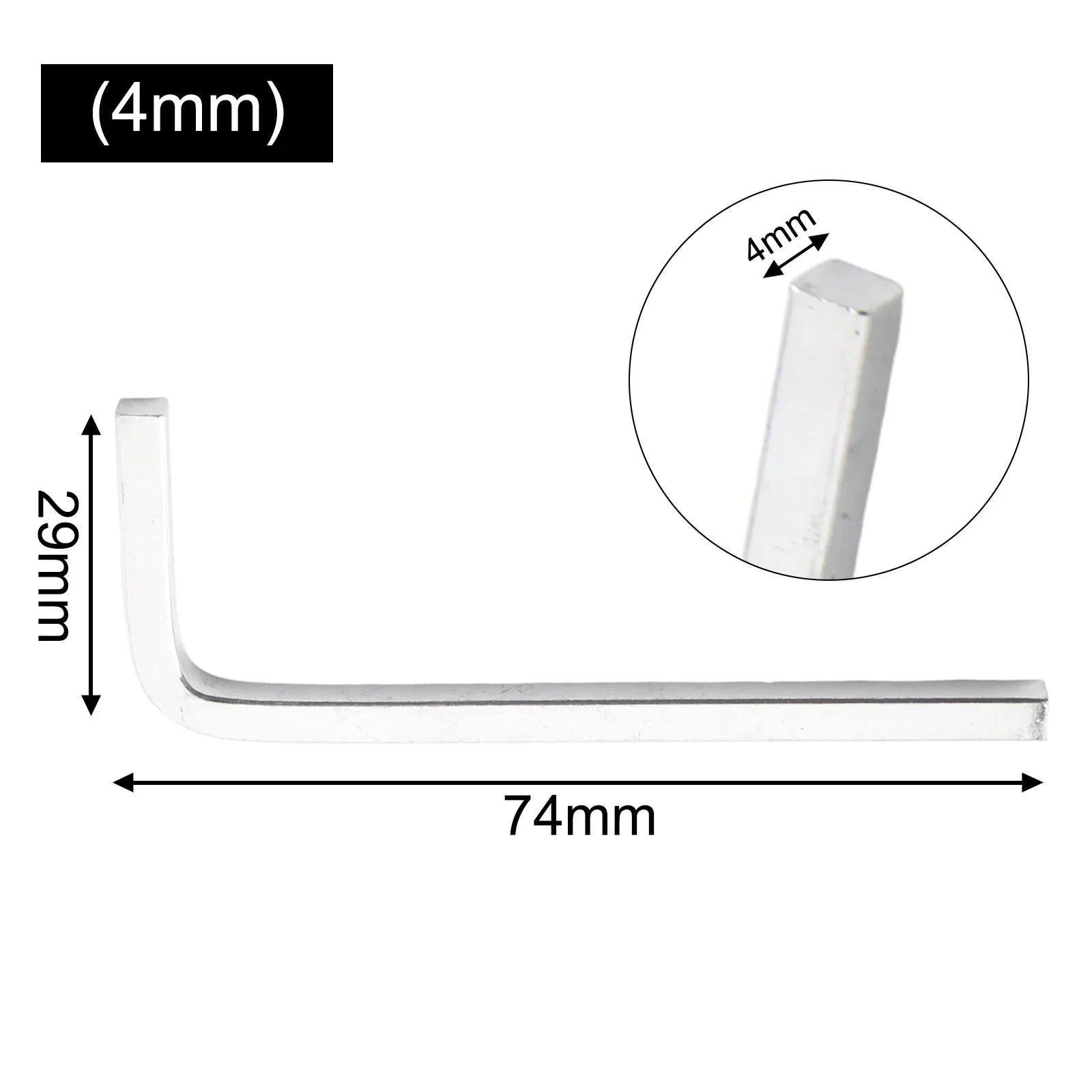 3-8mm L Shape Square Head Wrench Square Key 4 Point Wrench Screwdriver Set For Tighten Square Screw Universal Wrench Hand Tools