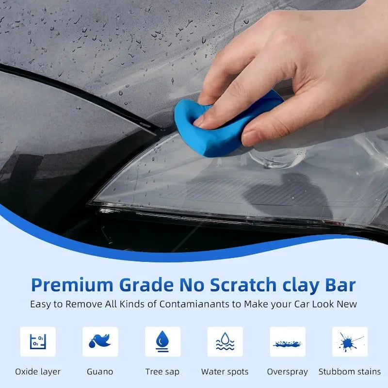 Yunliwei Magic Car Clay Bar for Auto Detailing Professional Paint Cleaning Tool Scratch-Free Soft Pliable Contaminant Remover