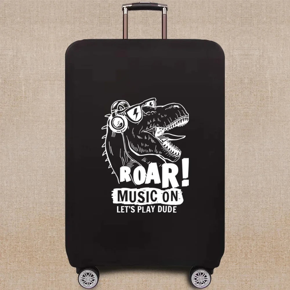 Travel Accessories Luggage Case Suitcase Dust Protective Cover 18-28 Inch Whitepicture Pattern Series Trolley Case Elastic Cover