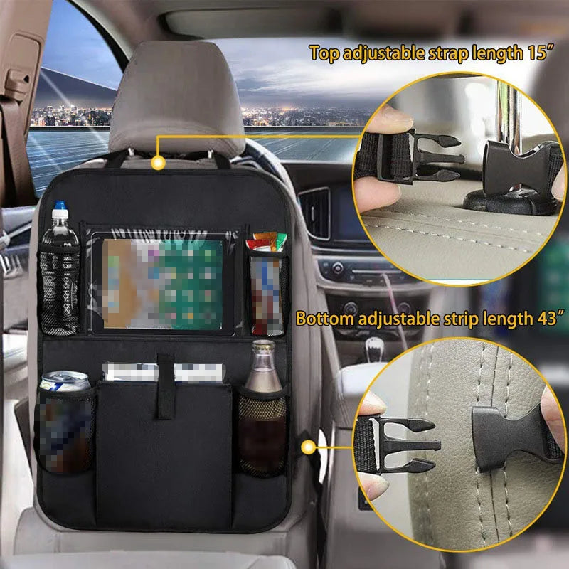Car rear seat storage bag car seat back protector for Volvo R Design RDesign XC90 XC60 S60 V40 XC40 V60 V50 S40 C30