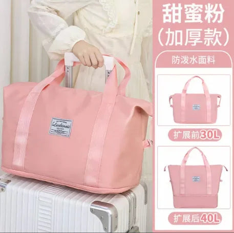 1pcs can expand large-capacity travel storage bags, hand luggage, folding waterproof bags, short-distance portable and light.