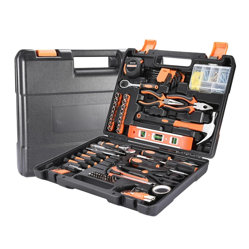 Home Tool Kit with Case Tool Set for Home Ultimate Tool Box Kit with Durable Screwdrivers Pliers Hammer Wrenches and More