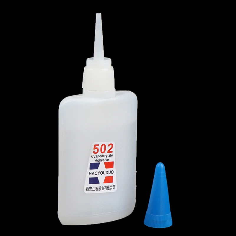 40Ml 502 Super Glue Instant Quick Dry Cyanoacrylate Strong Adhesive Quick Bond Leather Rubber Metal Office Supplies Fast Glue