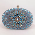 Alirattan 2026 New Flower Rhinestones Evening Bags Metal Prom Clutch Diamonds Clutch Chain Shoulder Handbags