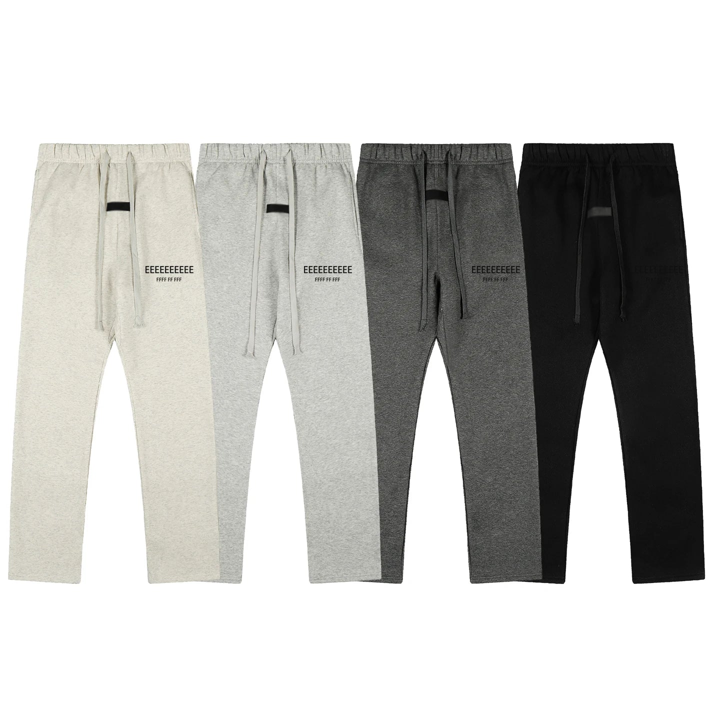 Classic Velvet Letter Print Pants High-Quality Logo Casual Sports Pants Straight-Leg Pants Hoodie Set for Men and Women