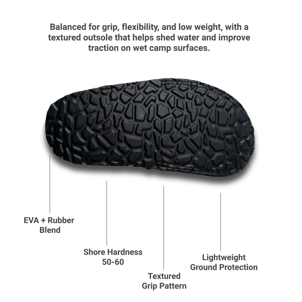 [HODR GEAR] Camp Shoes Ultralight Rollable Footwear Breathable Dyneema® Grid Upper Sole Packable Quick-Dry Short Camp Movement