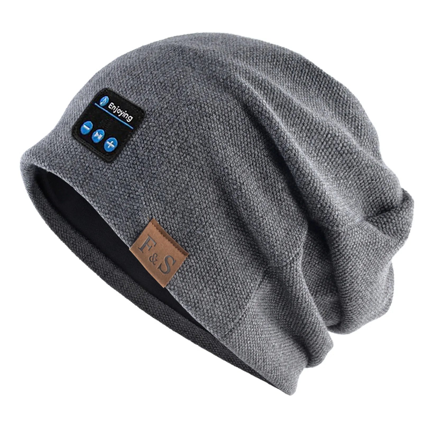 Bluetooth Headphone Wireless Smart Cap Headset Women Beanie Hat Speaker Hunting Camping Running Music Earphone Spring Autumn Hat