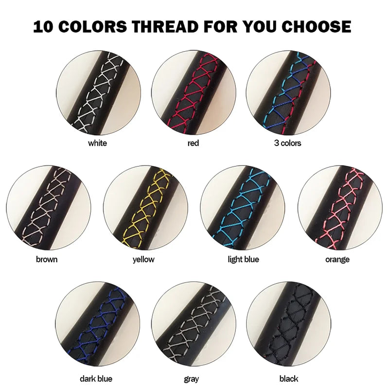 Car Steering Wheel Cover Anti-Slip Leather Braid For Mini (Hatchback/Mini) JCW Clubman JCW Convertible JCW Countryman