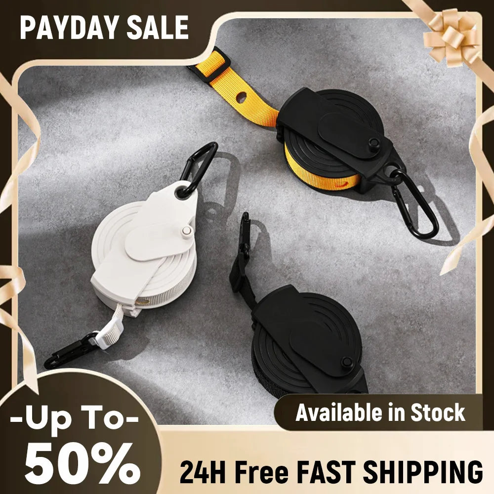 Adjustable Rope Hanger 10KG Weight Capacity Portable Heavy Duty Washing Line 3.6M Long with Hole Portable Camping Clothesline