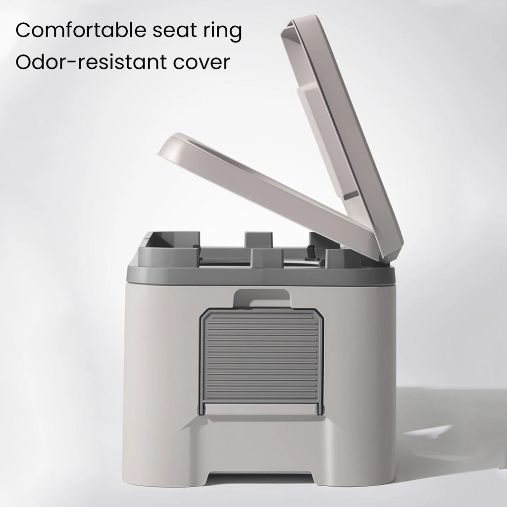 Portable Folding Toilet for Car Hiking Emergency Camping Toilet Stool Odor-proof Outdoor Mobile Toilet with Lid Travel Potty