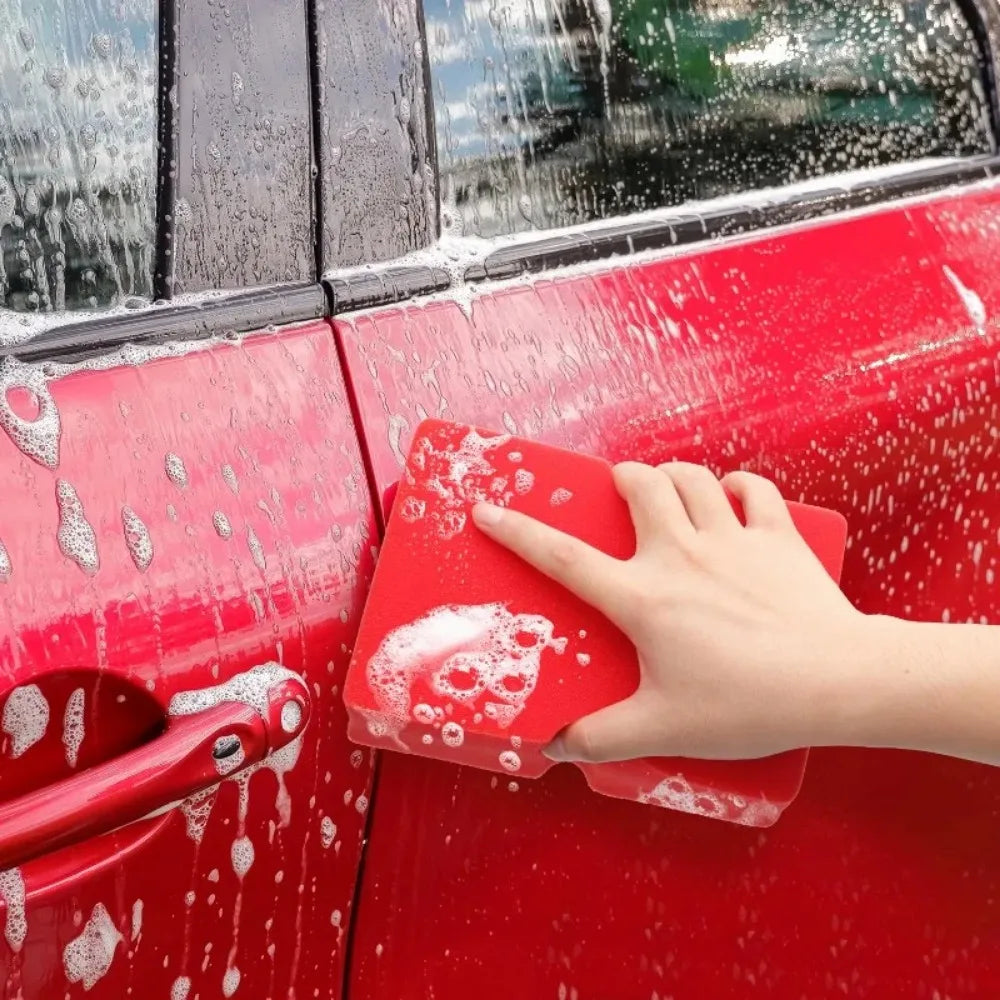 1pcs Durable Non-Scratch Car Wash Tools Soft Foam Grid Sponge Universal Large Cross Cut Cleaning Accessories 2025 New