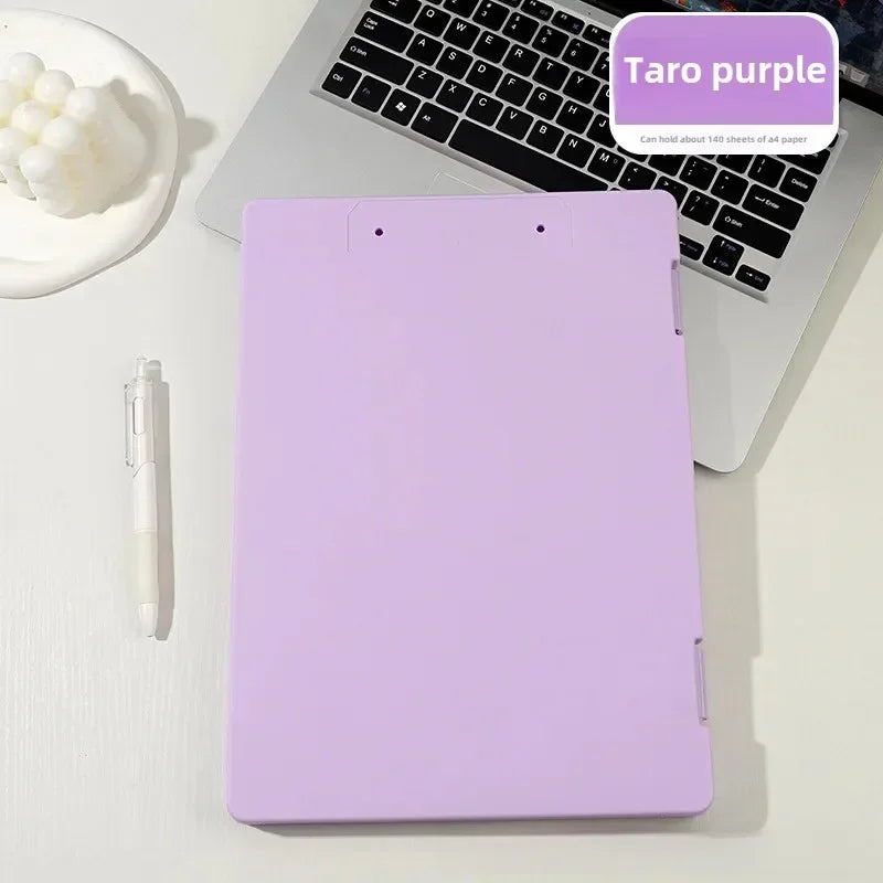 A4 Transparent File Box High Aesthetic Student Test Paper Simple Large Capacity Storage Box Writing Board Office Supplies