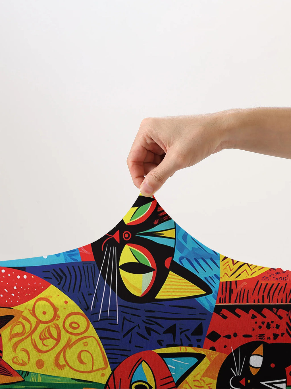 Colorful Cat Print Luggage Cover, Suitable for 18-32 Inch Luggage Cover, Luggage Handle Glove, Travel Accessories