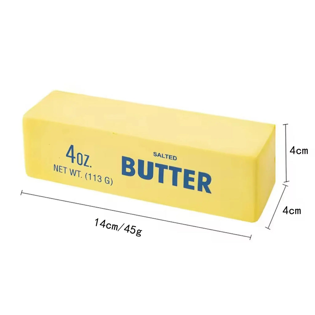 14/24CM Butter Stick Fidget Toys Squishy Elastic Cheese Stick Funny Decompression Stress Anxiety Relief Squeeze Prank Toy Relax