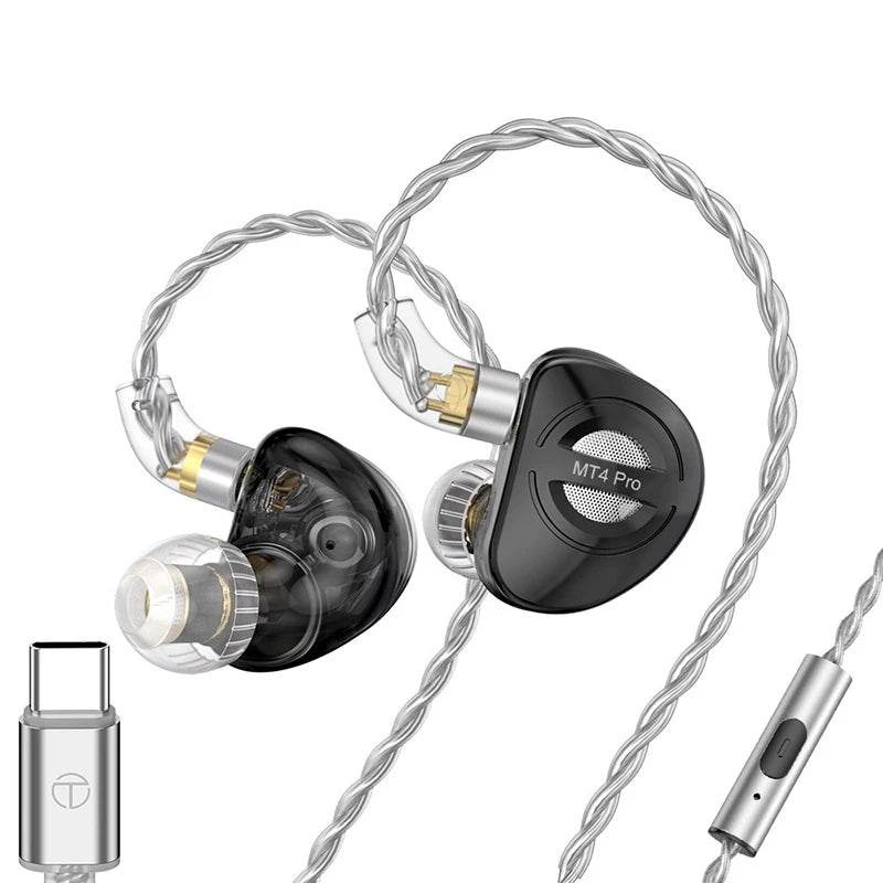 TRN-MT4 Pro Earphone Lucky Bag 2DD Earphone Wired Included V90pro+FZFT1+ FZmax+FZZS1+ STM+ST1 Earphone Lucky Bag ABC