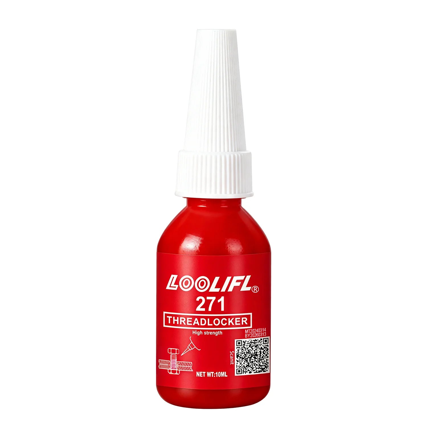 Industrial Grade 243 271 Threadlocker Anaerobic Glue Medium High Strength Anti Loosen Rust Seal Metal Screw Adhesive 10ML 50ML