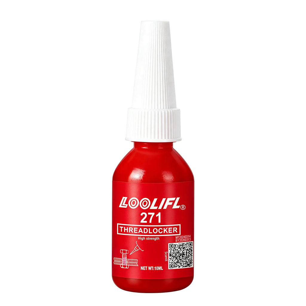 242 Blue 271 Red Threadlocker Adhesive Medium High Strength Screw Lock Sealant Anti-loosening Thread Seal for Metal Bolts Nuts