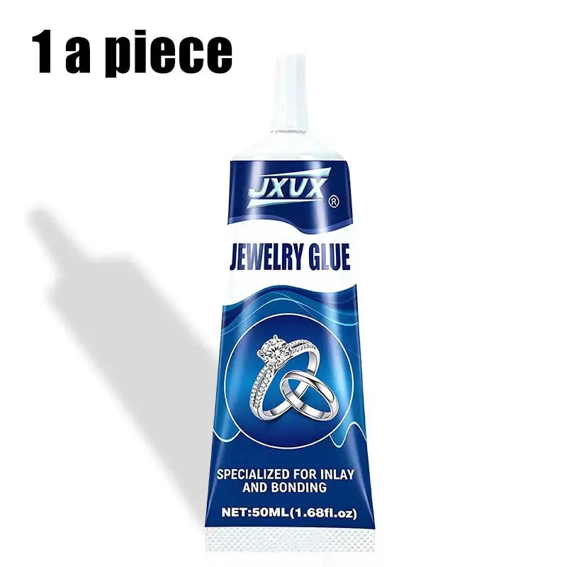 50ml Transparent Jewelry Glue, Multipurpose Rhinestone Adhesive, Strong Hold for Creating Jewelry with Crystals, Gems and Beads, and Craft Projects for the European Market