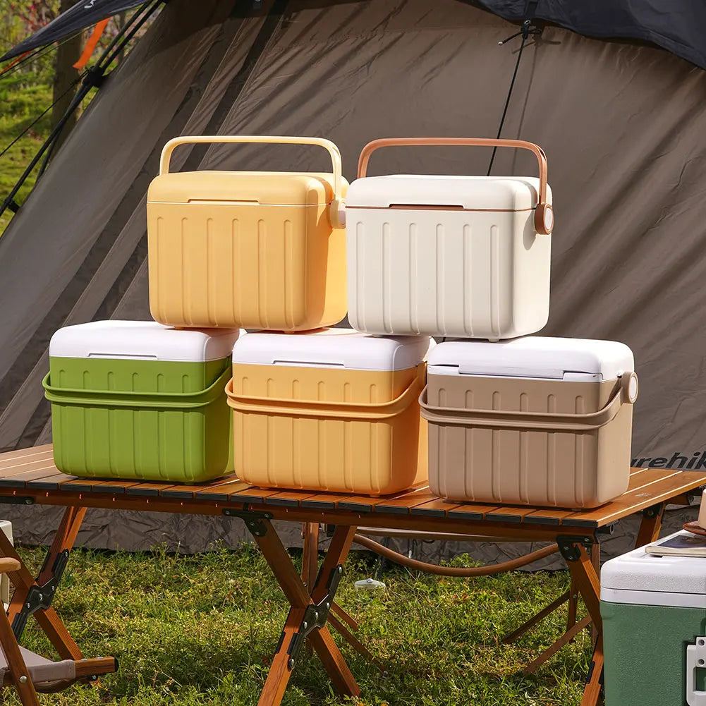 6L Camping Cooler Box Multipurpose Outdoor Hard Cooler for Camping Picnic Beach Drink Beverage Fishing