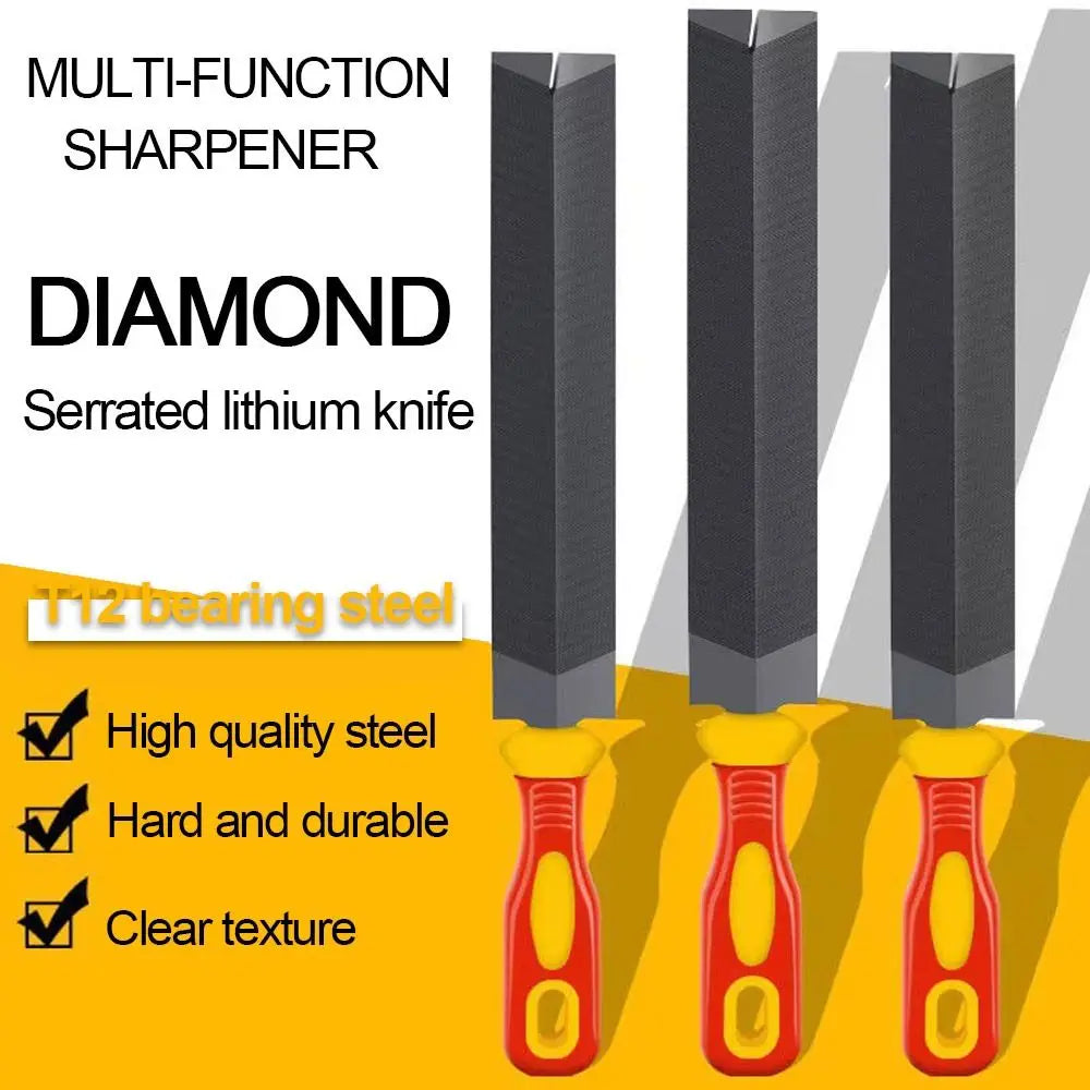 6/8inches Diamond-Shaped Files Saw Files Hand Saw Woodworking Garden Tool For Sharpening Straightening Wood Carving