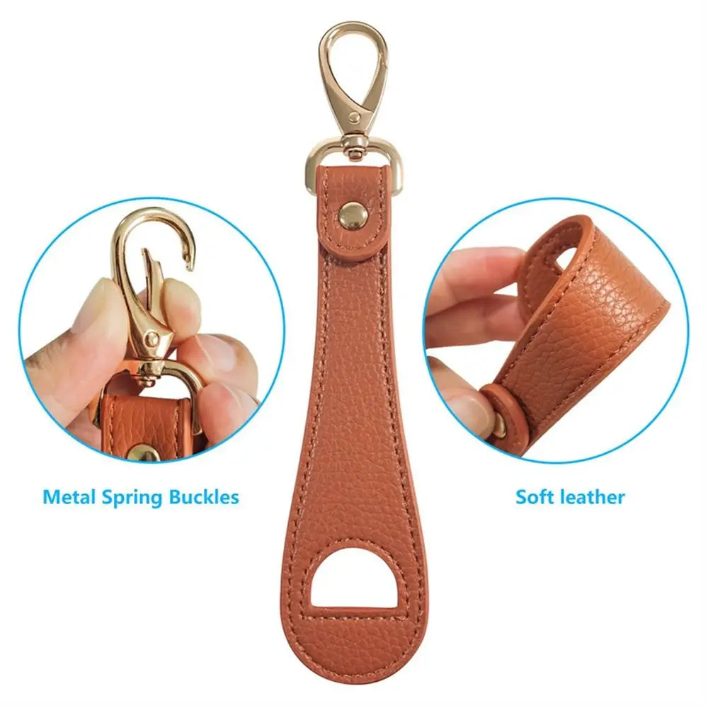PU Leather Hat Clip Multifunctional Hat Holder Hat Keep Clip Hands Free Storage Clip Buckle Travel Hooks Handbag Accessories