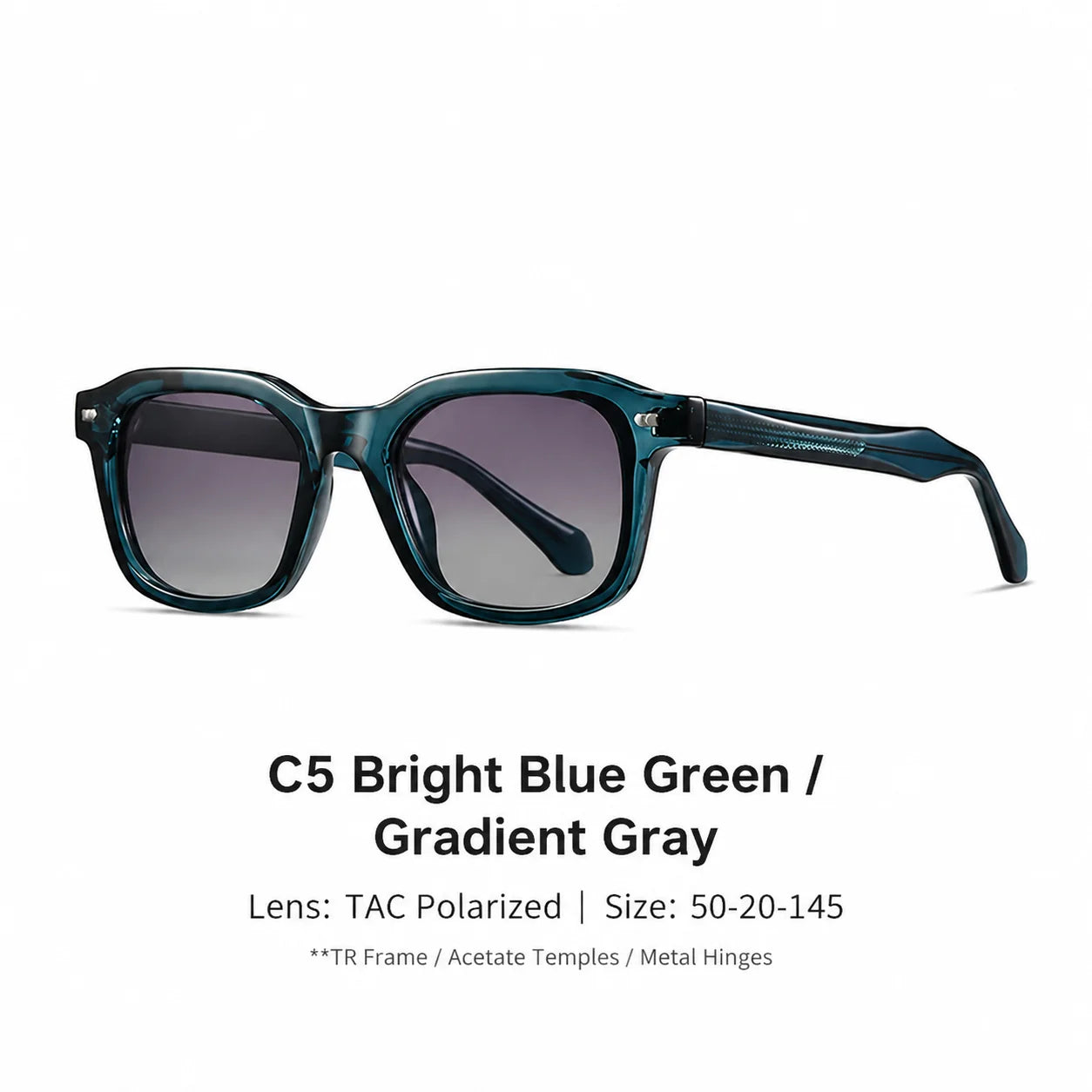Square Frame Full Rim Sunglasses Men Vintage Street Style UV400 Protection Trendy Designer Eyewear Retro Fashion Sun Glasses