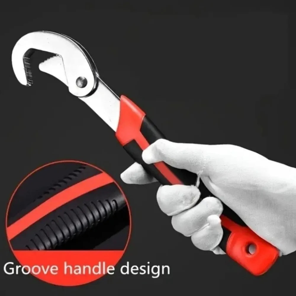 Multifunctional Universal Wrench Ratchet Spanner Practical Hand Repair Tools with Flexible Opening for Car Bicycle and Pipeline