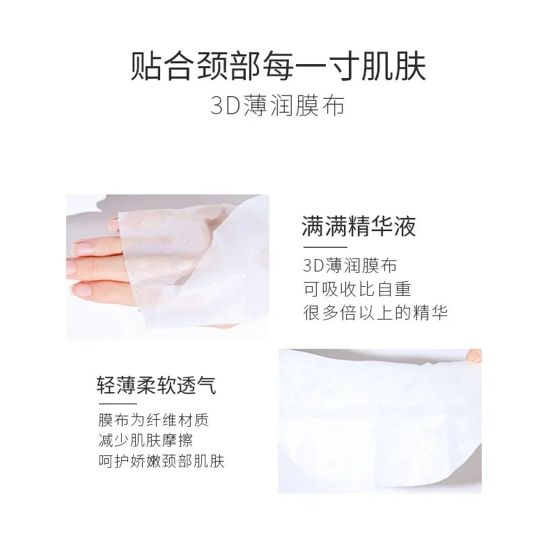 10pcs Goat Milk Neck Mask Collagen Firming Anti-Wrinkle Whitening Anti-aging Nech Masks Moisturizing Beauty Necks Skin Care