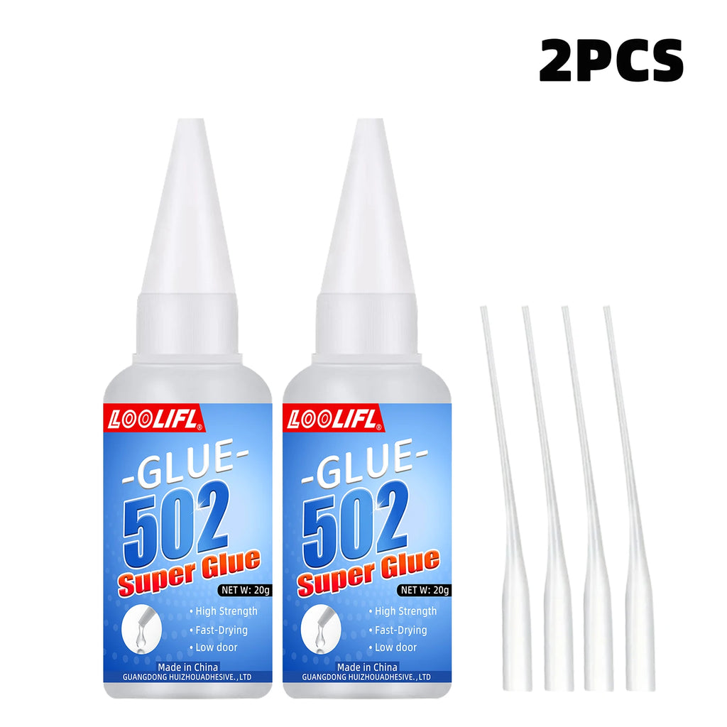502 Super Glue 20g 1-5pcs Instant Strong Bond Adhesive Fast Dry Universal Glue for Plastic Wood Metal Rubber Ceramic DIY Repair