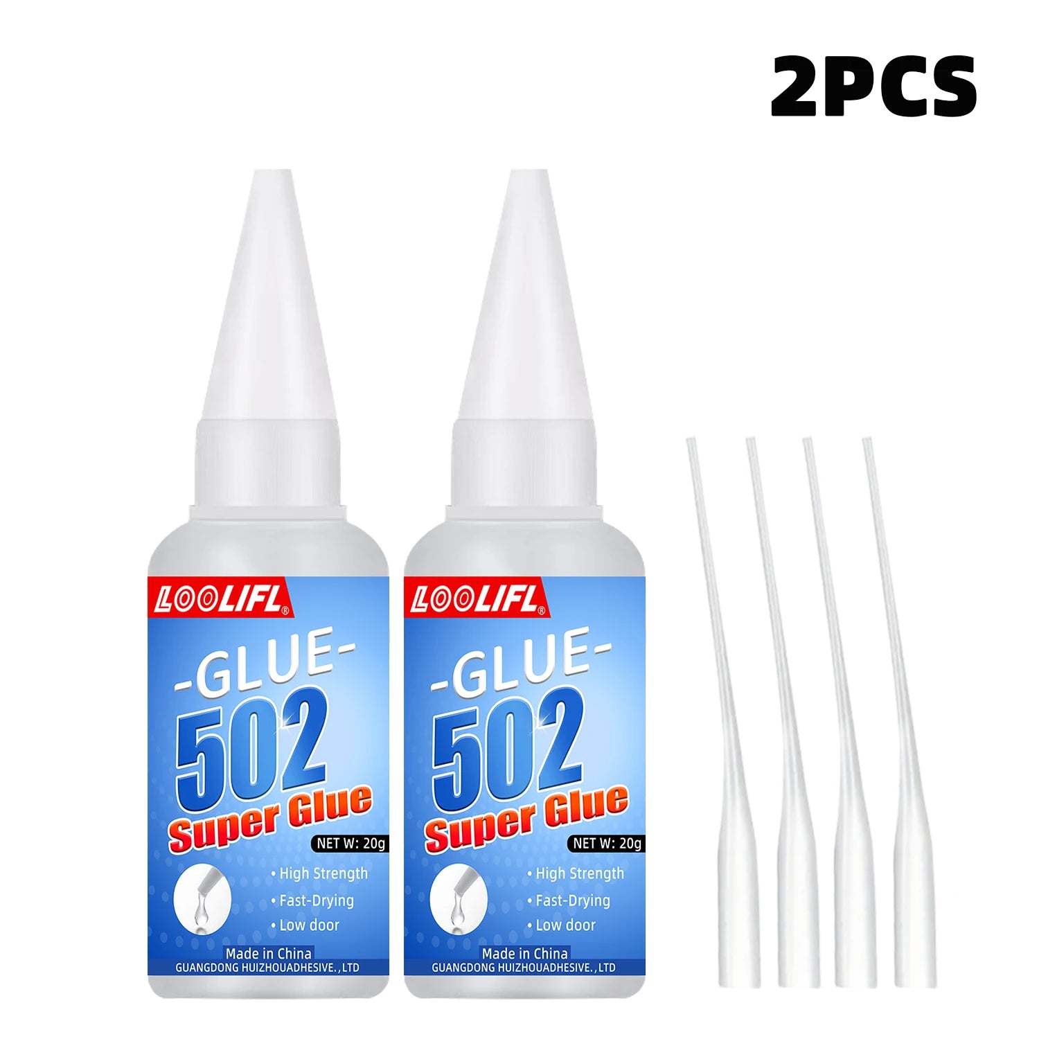 502 Super Glue 20g 1-5pcs Instant Strong Bond Adhesive Fast Dry Universal Glue for Plastic Wood Metal Rubber Ceramic DIY Repair