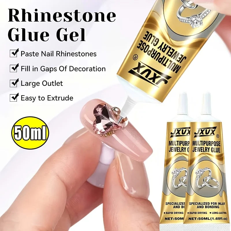 B-7000 Super Adhesive Glue, Industrial Strength B7000 Glues Paste for Rhinestones Crafts, Clothes Shoes, Fabric, Jewelry Making (50g/1.68 fl oz)